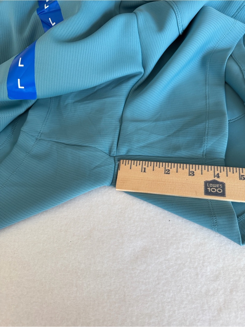 Mondetta-Women’s Blue Scuba Short Ribbed Active Short Size L NEW WITH TAGS. - Picture 12 of 16